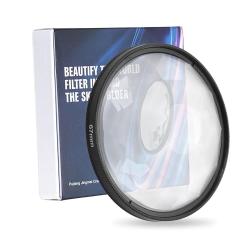 PATIKIL 62mm Prism Lens Filter, Special Effects Filter Prism Crystal Glass Effect Multi Refraction Variable Subjects with Cleaning Cloth for Camera Lens Photographic Video SLR, Black