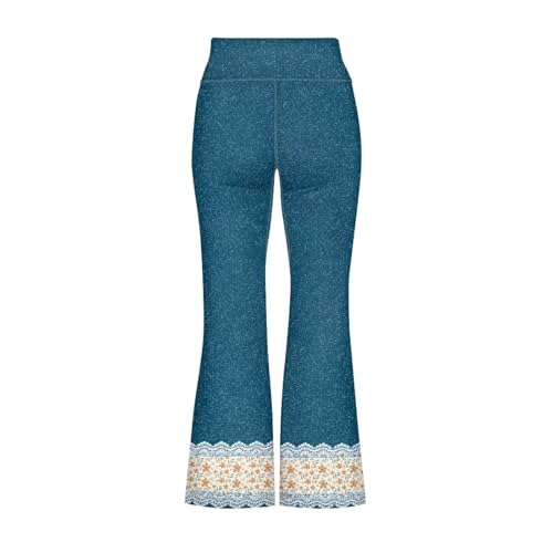 Lace Girls Athletic Flare Yoga Pants Summer Casual Soft Comfy Bell Bottom Leggings Fall Stretchy High Waist Leggings3