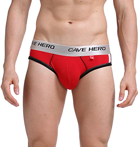 CAVE HERO Herren Slip mit Push up Effekt (M, rot) Cover