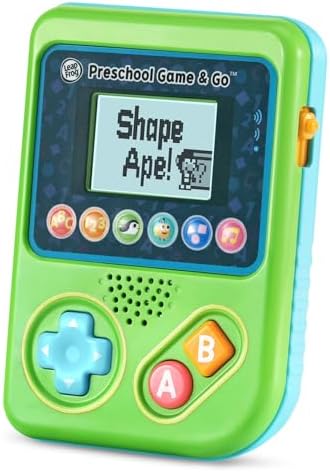 LeapFrog Preschool Game and Go, 2+ Years, Educational Learning Toy, Numbers Letters Shapes Learning Games, Handheld Video Game Style, 10.5x15x3.5cm, 190g 2