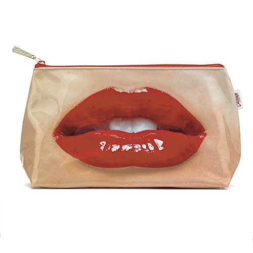 Catseye Lips Cosmetic Wash Bag, Red