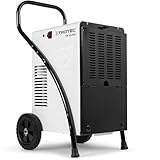 TROTEC TTK 165 ECO Bautrockner Luftentfeuchter – 52 L/Tag, bis 90 m²/230 m³, Stahlgehäuse, Dauerbetrieb, 5-L-Tank