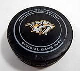 2016 Nashville Predators VS Minnesota Wild Game Used Puck 249 - NHL Unsigned Game Used Pucks