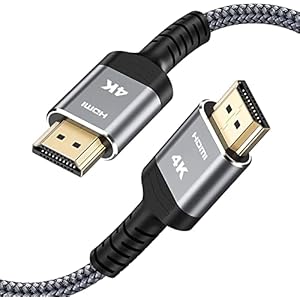 Highwings – Cable HDMI 4K 60 Hz, 18 Gbps de alta velocidad, compatible con HDMI 2.0. (4K 60 Hz HDR, video 2160p, 1080p 3D 4K 3D HDCP 2.2 ARC). Compatible con monitor Ethernet PS 4/3, HDTV, 4K, Fire, Netflix