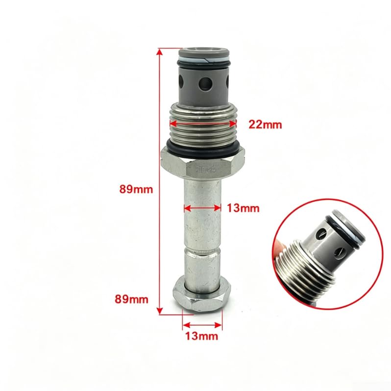 Stahllegierung Sicherheitsventil 22mm Gewinde