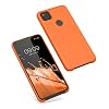 kwmobile Case Compatible with Google Pixel 4a Case - TPU Silicone Phone Cover with Soft Finish - Fruity Orange