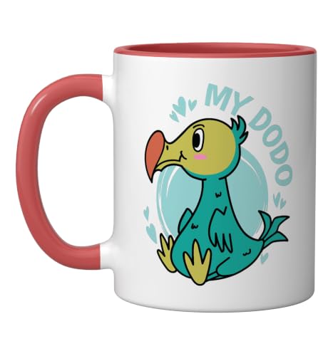 My Dodo Bird from Mauritius Ceramic Mug, Red/White, 11oz
