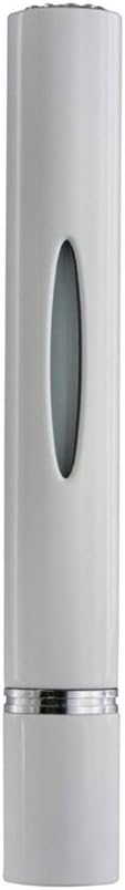Bev Shiny White Travel Perfume Atomizer with Swarovski Crystals