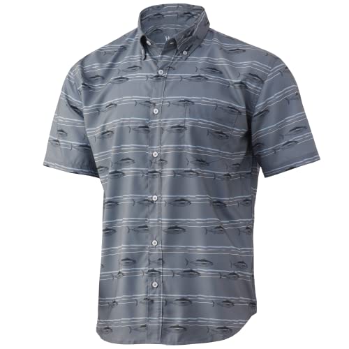 HUK Teaser Short Sleeve Shirt vetement de sport resistant boutonniere
