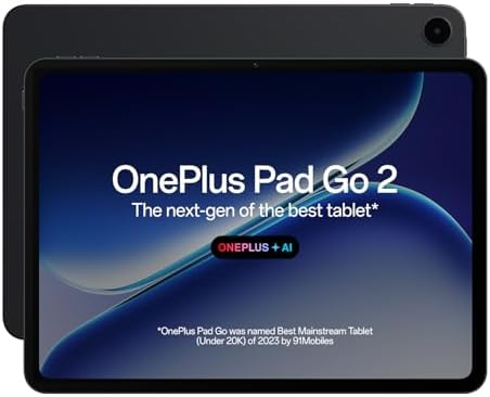 OnePlus Pad Go 2, 30.73 cm (12.1 inch) 2.8K Display, Dolby Vision™, 120Hz Refresh Rate, Quad Speakers, AI, 10050 mAh Battery, Wi-Fi Tablet, 8GB RAM 12