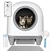 Devoko Litière Auto-nettoyante pour Chat - 90 l - Grand Espace - Élimination des odeurs - Contrôle par Application - 9 Protections de capteur - Litière Automatique pour Plusieurs Chats