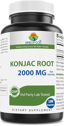 Brieofood Konjac Root 2000 mg Capsules