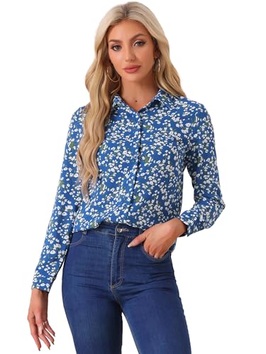 Chemise à manches longues Allegra K pour affiner la silhouette en XS