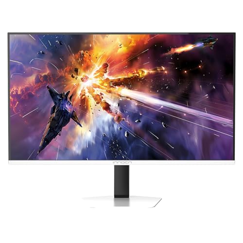 INNOCN MiniLED 4k モニター 27インチ ゲーミングモニター 4K＠160Hz/フルHD＠320Hz切り替え デュアルモニター ホワイト 0.5ms MPCS 非光沢 広色域 無輝点保証対応 (QD量子ドット/HDR1000/HDMI 2.1×2/DP 1.4×2/USBハブ/Type-C 90W/VESA対応/スピーカー/高さ調整/縦横回転) GA27V1M