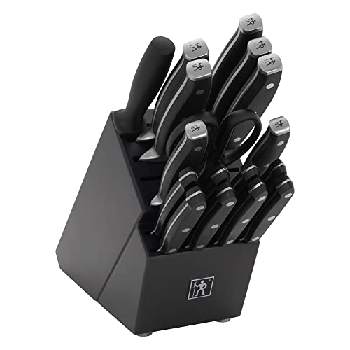 Henckels Premio 18pc Knife Block Set Charcoal All Knife Sets