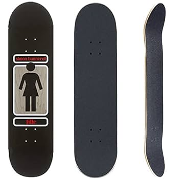 台湾製無地黒デッキテープ付き ガール　Girl 8.0デッキ　クロミ 台湾製無地黒デッキテープ付き GIRL ガール 8.0×31.5デッキ