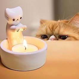 Cat Warming Paws Candleholder...