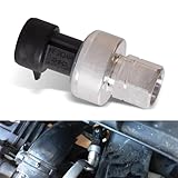 dawfall 1 PC Car Air Conditioning Pressure Sensor, Standard Original Replacement 13587668 13502759, A/C Refrigeration Pressure Switch Sensor, Compatible with Buick Chevrolet GMC Opel Saab (Silver)