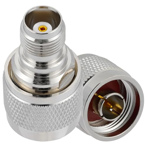 Adaptador coaxial RF N macho a TNC hembra 50 ohm x2 miniatura 1