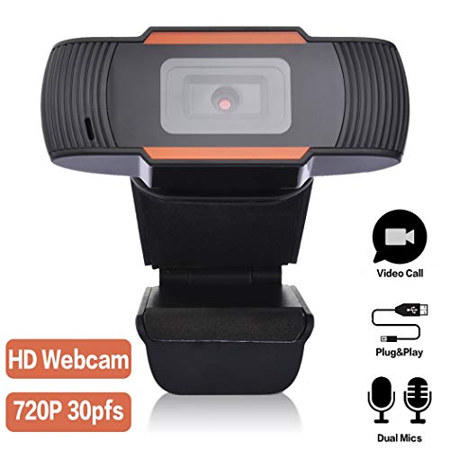 ZJFKSDYX HD Webcam, 1280 X 720P High Resolution, Support Microphone, Suitable for Remote