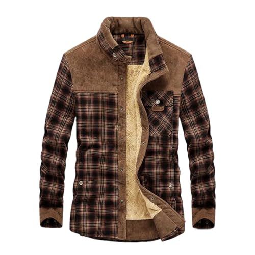 Chemises à carreaux d'hiver homme coton coupe décontractée chic
