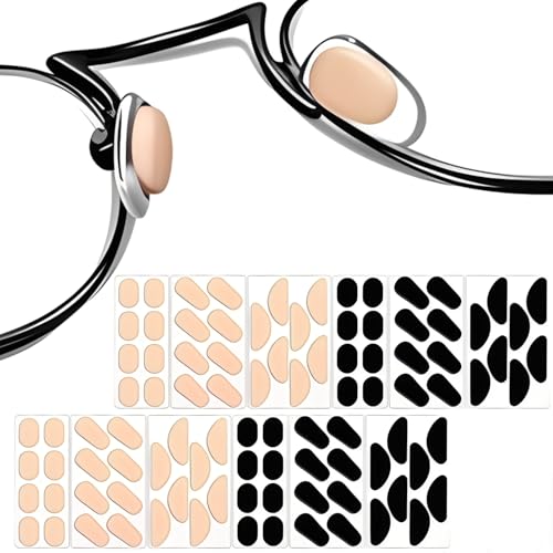 48 Pairs EVA Nose Pads for Glasses,Glasses Nose Pad Cushion,Soft and Non-Slip Replacement Pads Fit for Most Sunglasses and Eyeglasses.