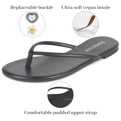 Stratuxx Kaze Flip Flops for Women Open Toe Slide Flat Sandals Casual Summer Beach Thong Slippers2