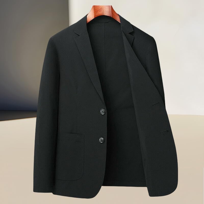 Men's Spring Autumn Trendy Business Single Young Solid Color Single Layer Lightweight Blazer Jacket Outerwear
