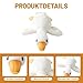 TioRacY Ente Kuscheltier PlüSchtier Gans, 50 cm Große Gans Spielzeug, Ideal als Schlafkissen und Dekoration, Kinder und Erwachsene