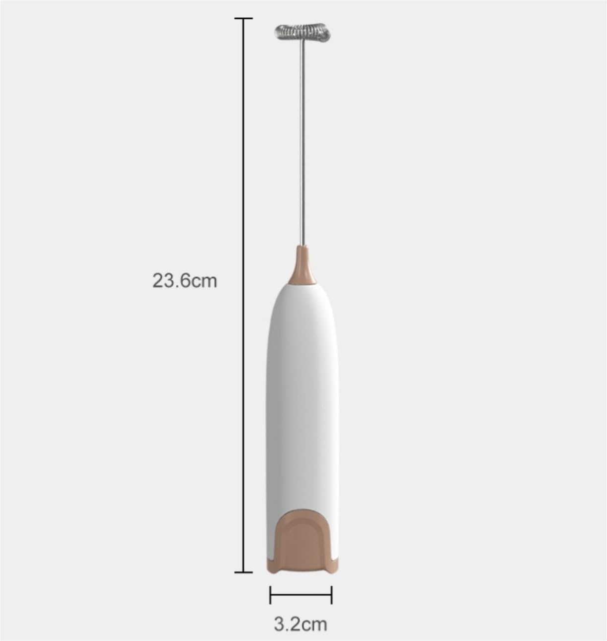 Mousseurs à Lait Fouet Matcha Mélangeur Portatif De Boisson d'acier Inoxydable De Fabricant Tenu dans La Main De Mousse avec La Tête De Fouet Parfaite pour Le Café Mousseur de Lait(White)