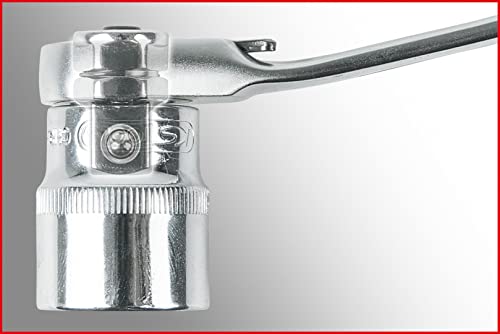 Ks Tools 503.4666 Serie Di Chiavi A Cricco Combinate Gear Reversibili,16Pz.8-19Mm,C.Adattatore - 4