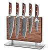 XINZUO-5-Pcs-Knife-Set-Super-Damscus-Steel-Kitchen-Knife-Set-Professional-Chef-Knife-Set-with-Magnetic-Knife-BlockNatural-Walnut-Knife-Holder-Stand-for-Counter-Topwith-Strong-Magnets XINZUO 5 Pcs Knife Set, Super Damscus Steel Kitchen Knife Set, Professional Chef Knife Set with Magnetic Knife Block,Natural Walnut Knife Holder Stand for Counter Top,with Strong Magnets