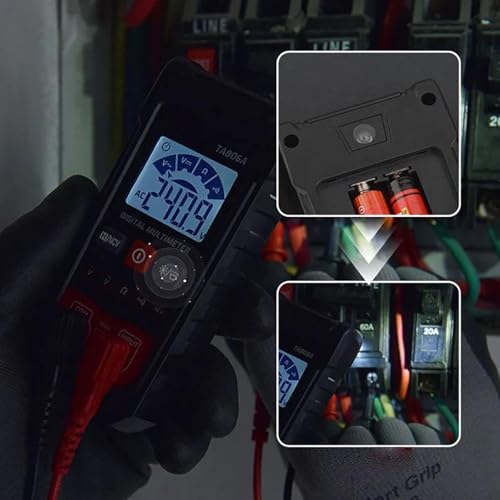 Image of Smart Digital Multimeter, Compact Digital Multimeter Tester with Automatic Recognition, Automatic Digital Auto-Ranging Voltmeter, Electric Meter Tester Tool Smart Measurement for AC /DC Voltage (2PCS)