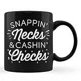 Tasse Hälse Brechen Und Schecks Einlösen - Sarcastic Black Kaffeebecher Premium Keramik-Tasse Lustig Bürotasse Für Familie Geschenk Arbeit 330ML