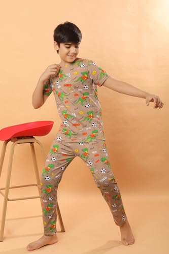 Image of Ninos Dreams Boys Cotton Coord Set /Boys Night Suit /Boys Loungewear /Boys Night Dress