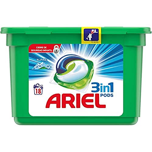 Ariel All In One Pods Waschmittel Waschgänge Bei °c Duft Lav Kapseln 3in1 18/U Alpes, Waschladungen (1er Pack), 486
