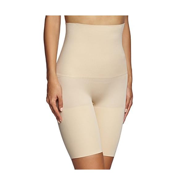 Maidenform-Womens-Shapewear-Hi-Waist-Thigh-Slimmer Maidenform womens Waist Slimmer thigh shapewear, Latte Lift, X-Large US
