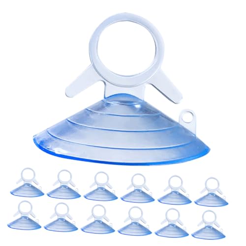 LALAFINA 100個 透明燕尾式吸盤 車用サンシェード固定 吸着力強い 自動車窓ガラス対応 フロント サイドウィンドウ用 日除け補助器具