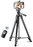 Babacom Handy-Stativ, 133 cm, ausziehbares Kamerastativ für Videoaufnahmen, Selfie-Stick Stativ mit Bluetooth-Fernbedienung