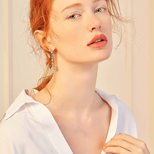 HZMAN 14K Gold Plated Virgin Mary Dangle Drop Earring for Women Hypoallergenic Cubic Zirconia Our Lady of Guadalupe Earrings Jewelry Gift2