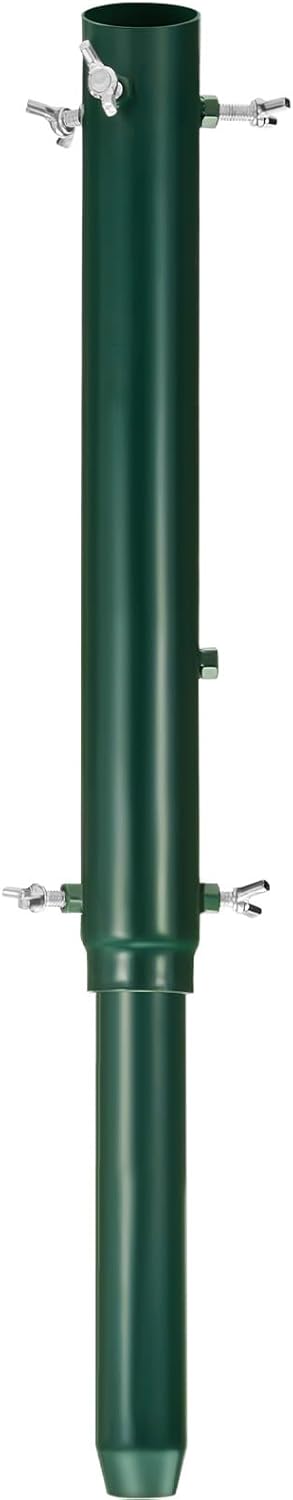 12.5"-24" Adjustable Artificial Christmas Tree Stand Riser Height Extender Fits 0.5-1.4 Inch Tree Poles Make Taller for 4.5-7.5 Feet Artificial Trees(Green)