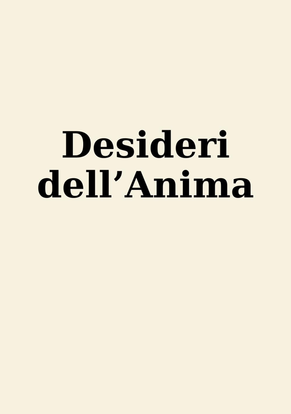 Desideri dell'Anima