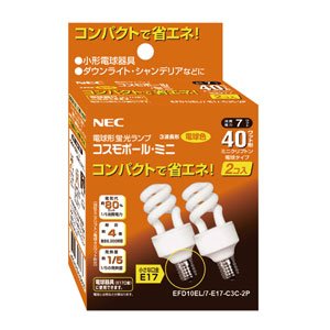 Amazon | NEC 電球形蛍光ランプ 《コスモボール・ミニ》 ミニ