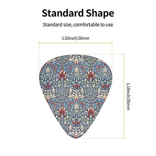 Lot de 12 médiators de guitare rétro avec motif floral et feuille pour guitare électrique, basse, acoustique, cadeau pour les amateurs de guitare acoustique, avec boîte - Les Beatles, Paul McCartney, John Lennon, RIngo Starr, George Harrison Lot de 12 médiators de guitare rétro avec motif floral et feuille pour guitare électrique, basse, acoustique, cadeau pour les amateurs de guitare acoustique, avec boîte – Image 6
