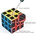 Carbon Fiber Sticker Speed Cube Set: 2x2x2 3x3x3 Pyramid Magic Cube Set, Puzzle Cube Toys Birthday Party Christmas Stocking Stuffers Gift for Kids