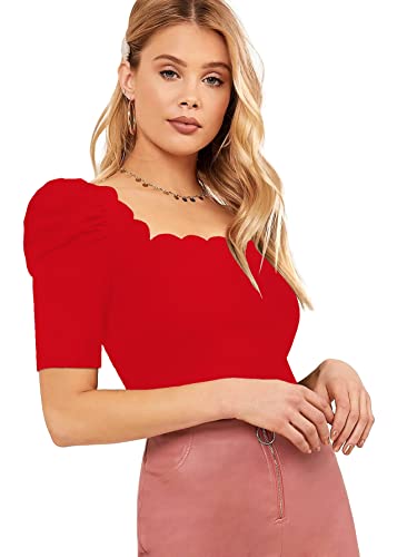 Image of Shasmi Women's Polyester Solid Slim Fit T-Shirt