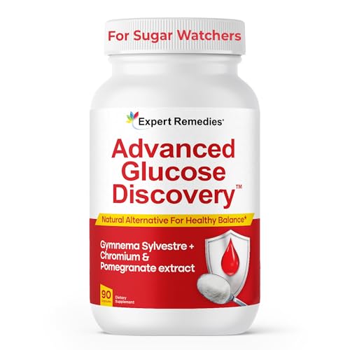 Image of Advanced Glucose Discovery for Sugar Watchers, with Gymnema Sylvestre, Patented Pomegranate Supplement, Crominex 3+, for Glucose Metabolism Wellness - All Natural, Non-GMO - 90 Vegan Capsules