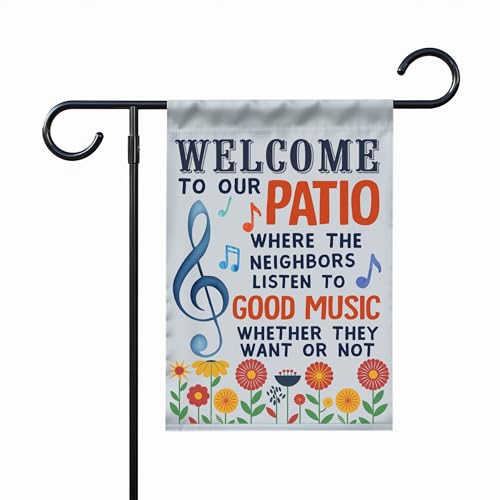 Good Music Garden Flag
