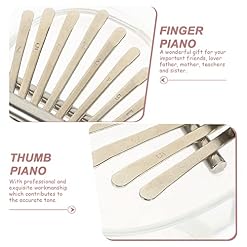 BIENKA 8 Touches Finger Piano 8 – Tone Finger Piano Petit Kalimba Acrylique Kalimba 8 – Tone Thumb Piano Débutant… - Les Beatles, Paul McCartney, John Lennon, RIngo Starr, George Harrison BIENKA 8 Touches Finger Piano 8 - Tone Finger Piano Petit Kalimba Acrylique Kalimba 8 - Tone Thumb Piano Débutant… – Image 3