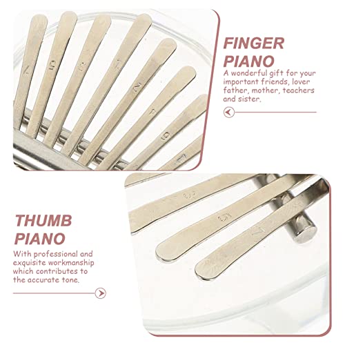 BIENKA 8 Touches Finger Piano 8 – Tone Finger Piano Petit Kalimba Acrylique Kalimba 8 – Tone Thumb Piano Débutant… - Les Beatles, Paul McCartney, John Lennon, RIngo Starr, George Harrison BIENKA 8 Touches Finger Piano 8 - Tone Finger Piano Petit Kalimba Acrylique Kalimba 8 - Tone Thumb Piano Débutant… – Image 4
